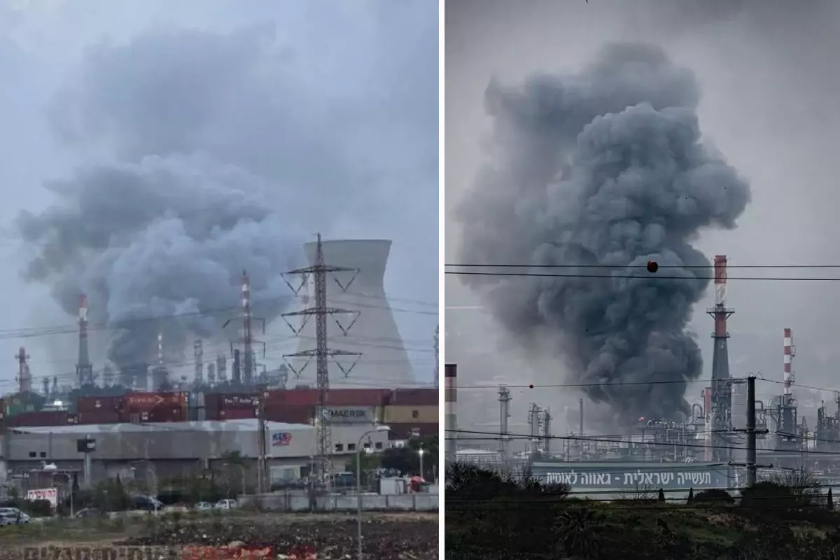 İran, Hayfa\'da petrol rafinerisini vurdu