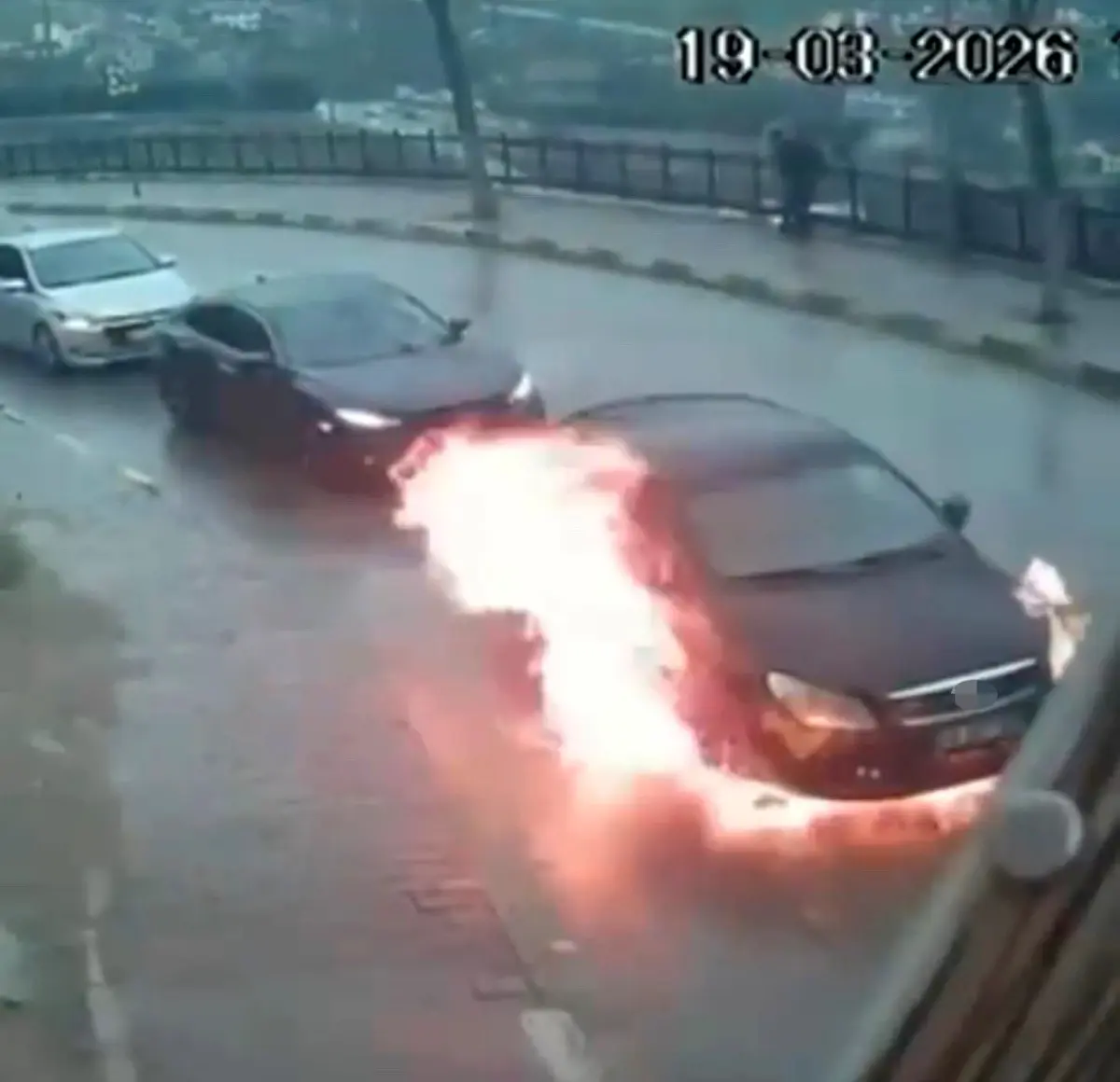 Safranbolu\'da Otomobil Yangını