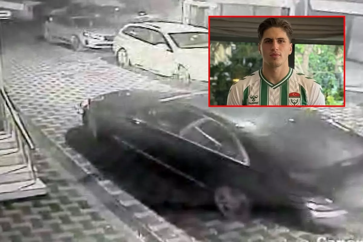 Görüntüler ortaya çıktı! Genç futbolcuyu ölüme götüren saldırıda çakarlı araç detayı