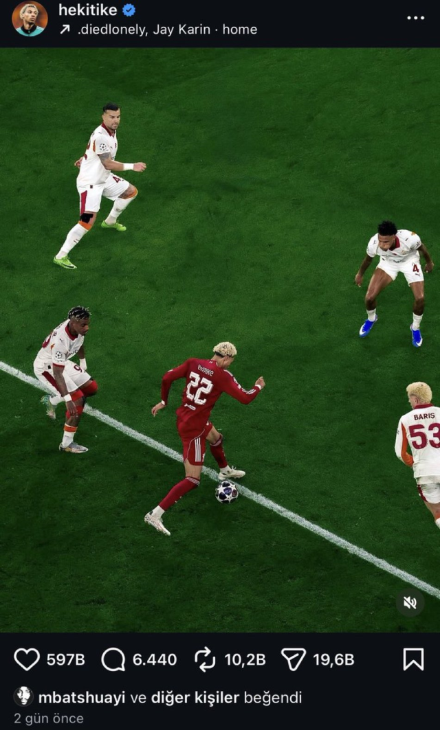 Batshuayi'den Galatasaray taraftarını delirten beğeni