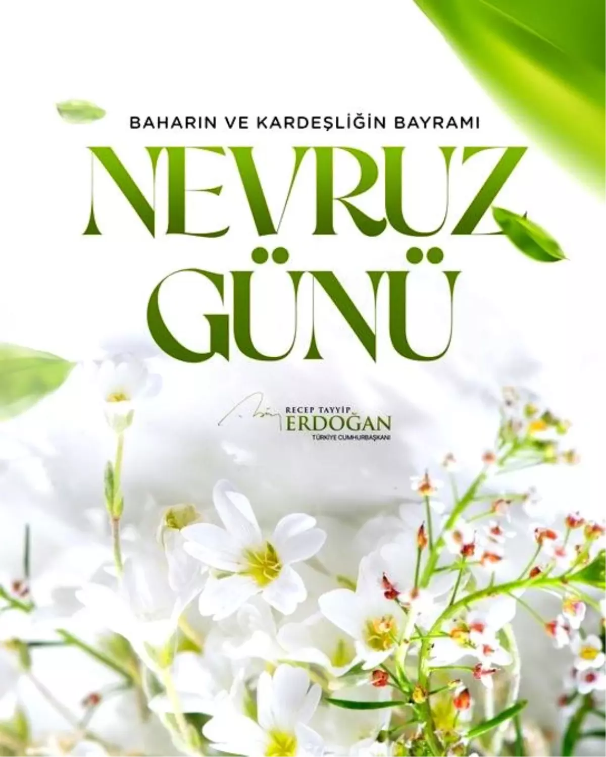 Cumhurbaşkanı Erdoğan\'dan Nevruz mesajı: "Bu anlamlı günün bölgemizdeki savaşların sona ermesine vesile olmasını diliyorum"