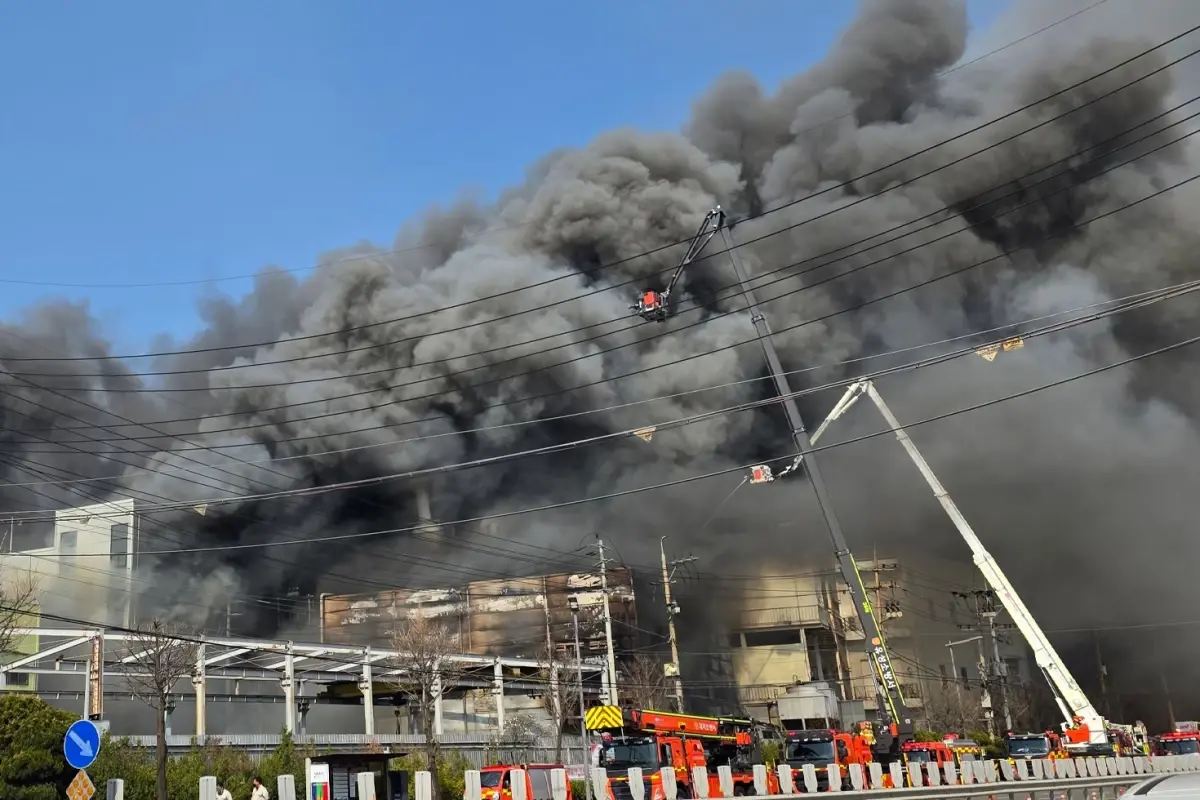 Güney Kore\'de fabrika yangını! 10 kişi öldü, 59 kişi yaralandı