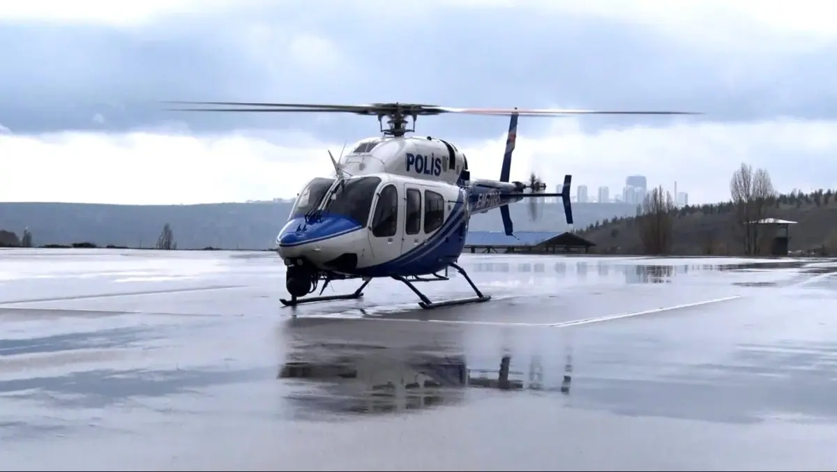 Ankara\'da Bayram Trafigi Helikopterle Denetim Altında