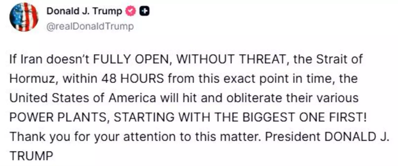 Trump\'tan İran\'a Sert Uyarı