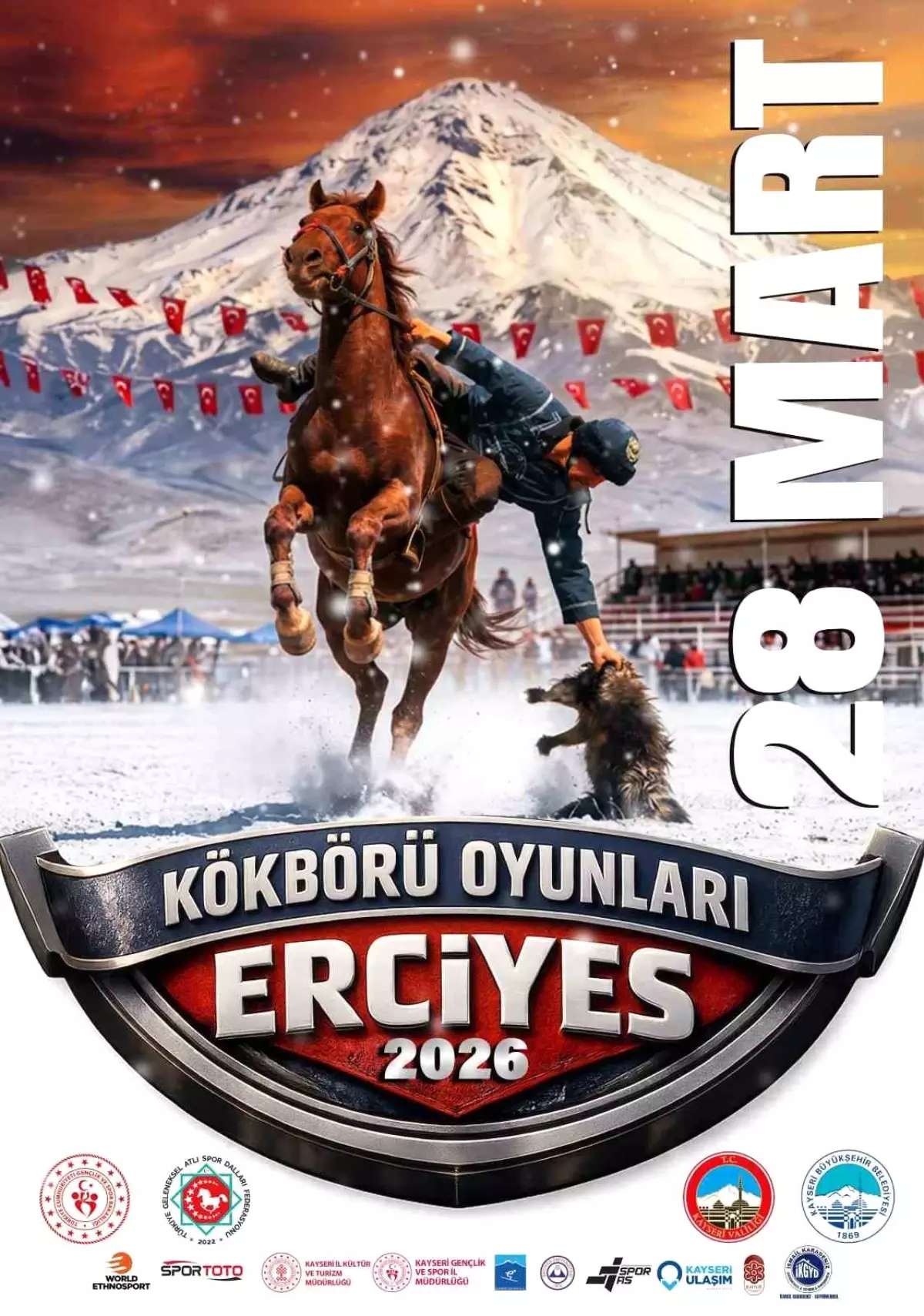 Büyükşehirden Erciyes\'te \'Kökbörü Oyunları\' iş birliği