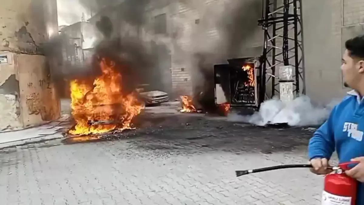 Şanlıurfa\'da Elektrik Panosu Yangını