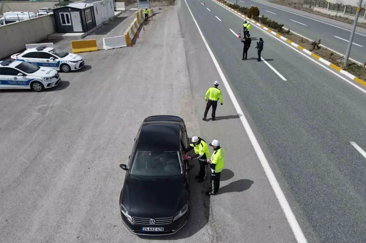 Erzincan\'da Bayram Trafik Denetimleri