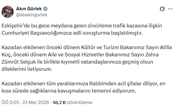 Eskişehir'de zincirleme kaza! 2 eski bakan yaralandı, soruşturma başlatıldı