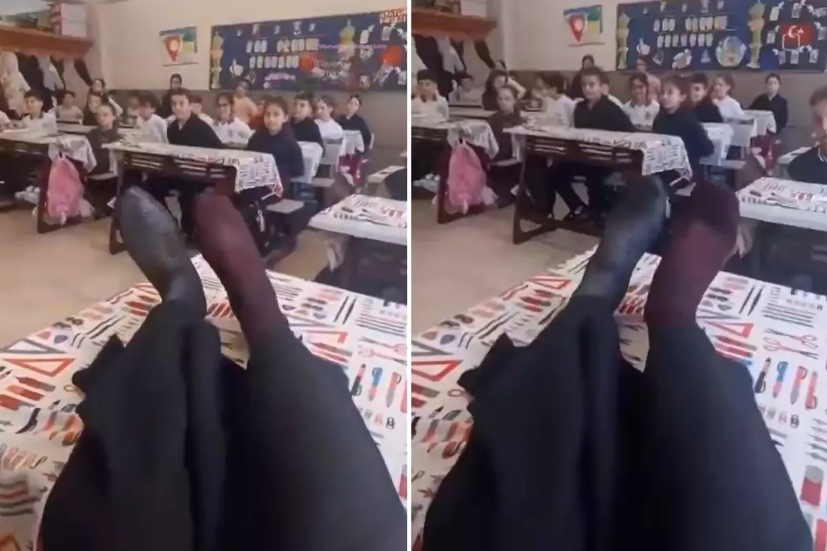 Okulda çekilen görüntüye bakın: Tepki gelince silmek zorunda kaldılar