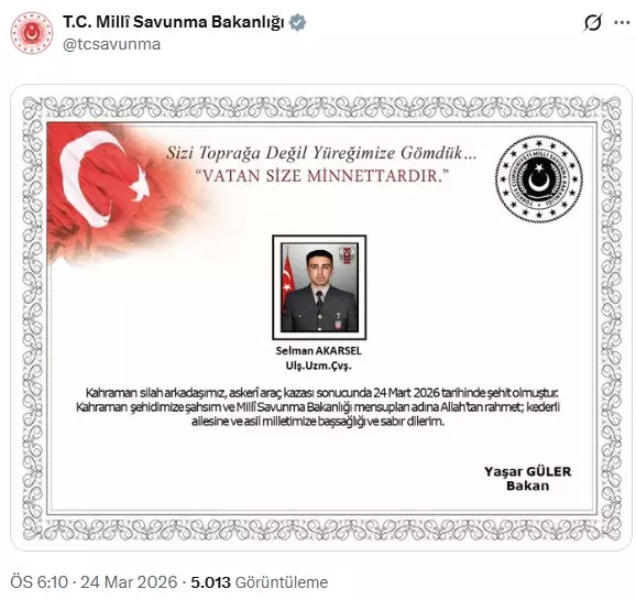 Ağrı'daki askeri araç kazasında şehit sayısı 2'ye yükseldi