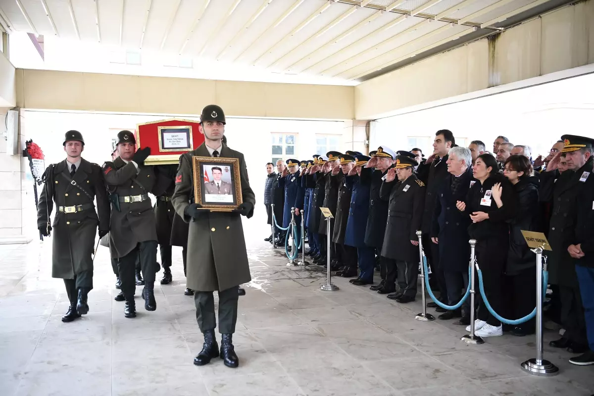 Şehit Hava Savunma Binbaşı Sinan Taştekin için Uğurlama Töreni Düzenlendi