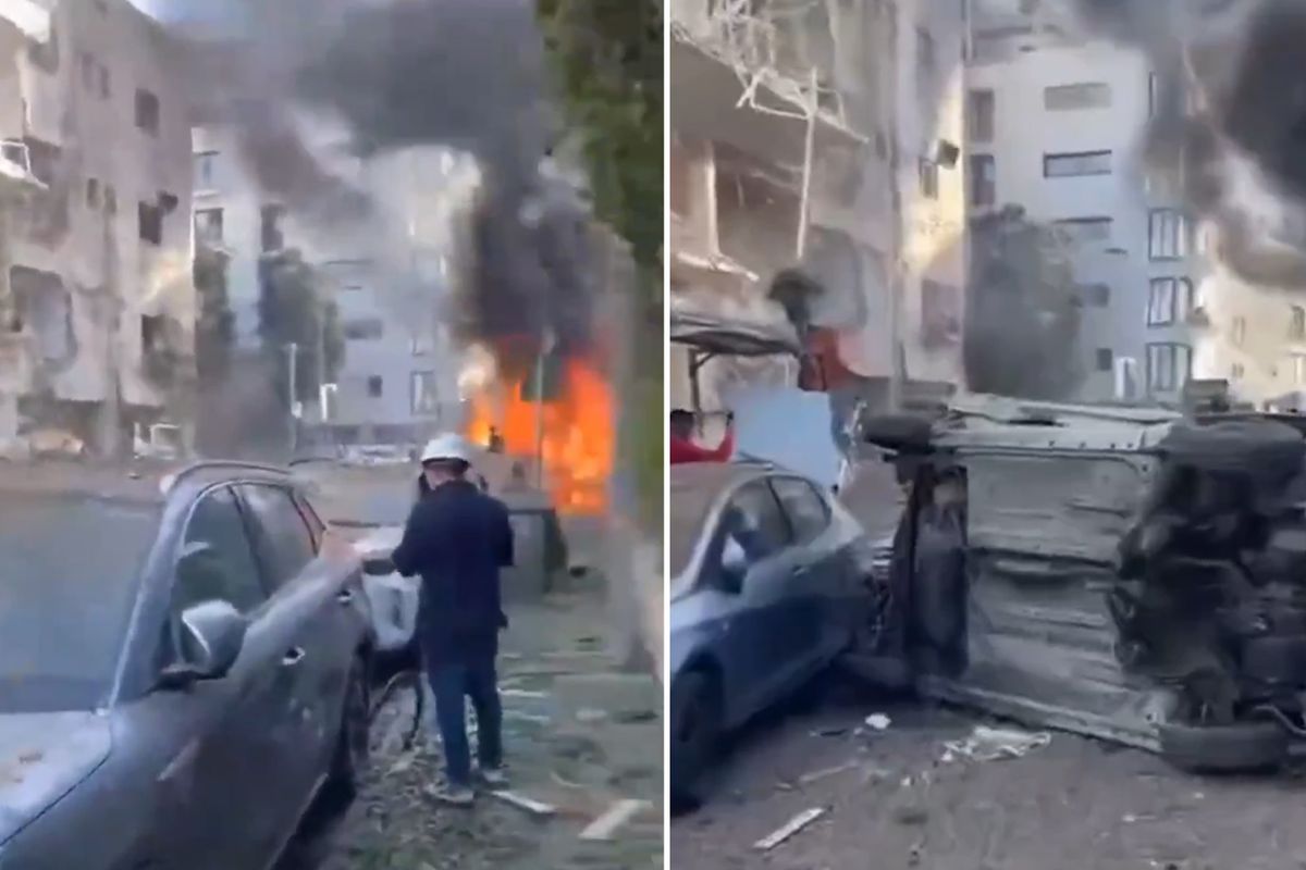 Görüntüler bugün Tel Aviv\'den! Şehir mahşer yerine döndü