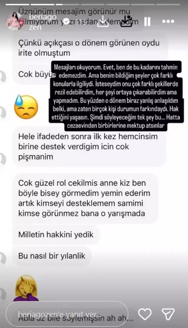Yunus Emre Özden'in eski eşi, Aleyna Kalaycıoğlu'nun hapse girmesine kayıtsız kalamadı