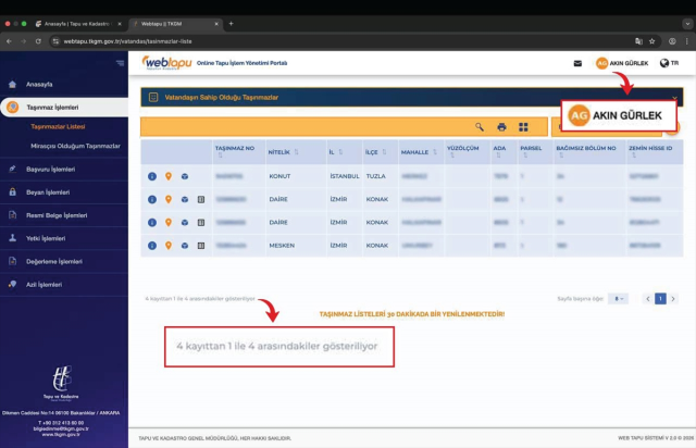 Bakan Gürlek, "Benim 4 tane taşınmazım var" demişti.