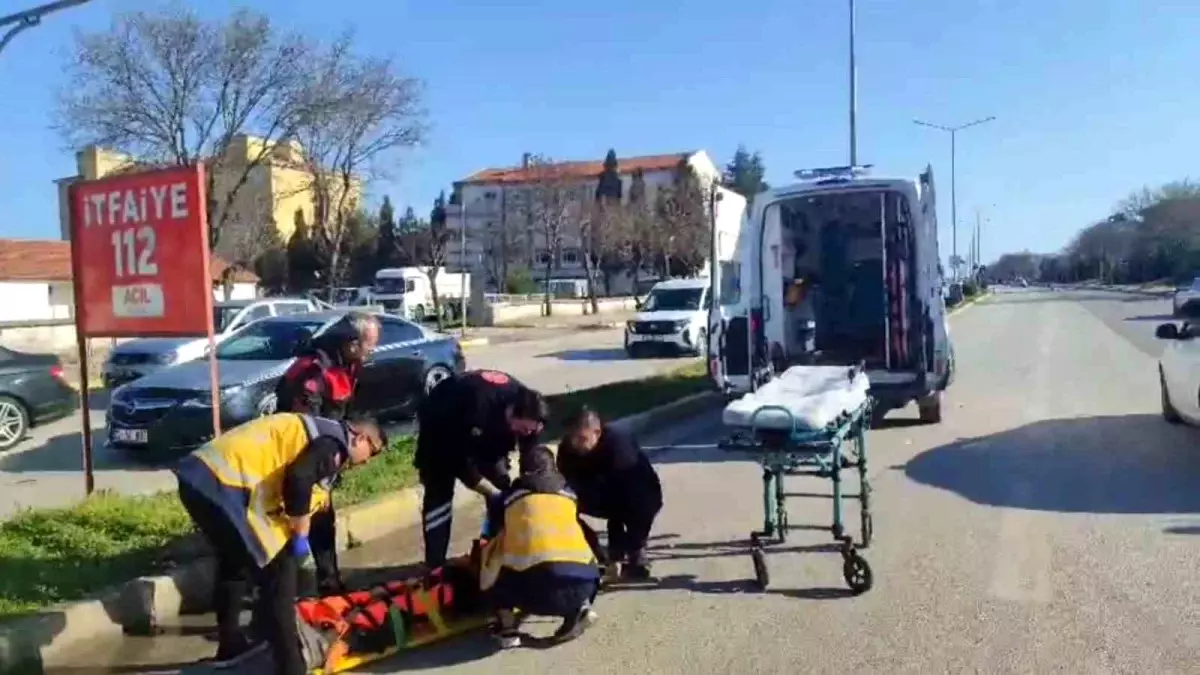 Edirne\'de Trafik Kazası: 1 Yaralı