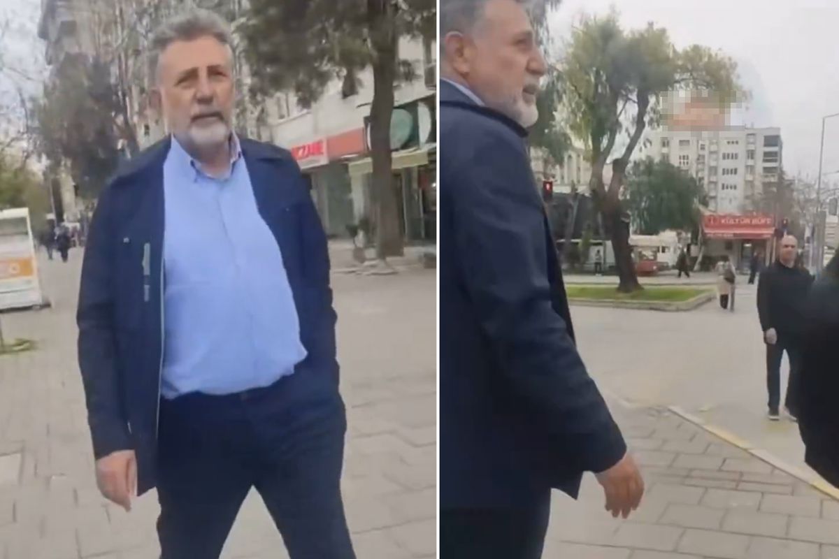 Kendisini işten çıkaran belediye başkanına sokak ortasında fena patladı