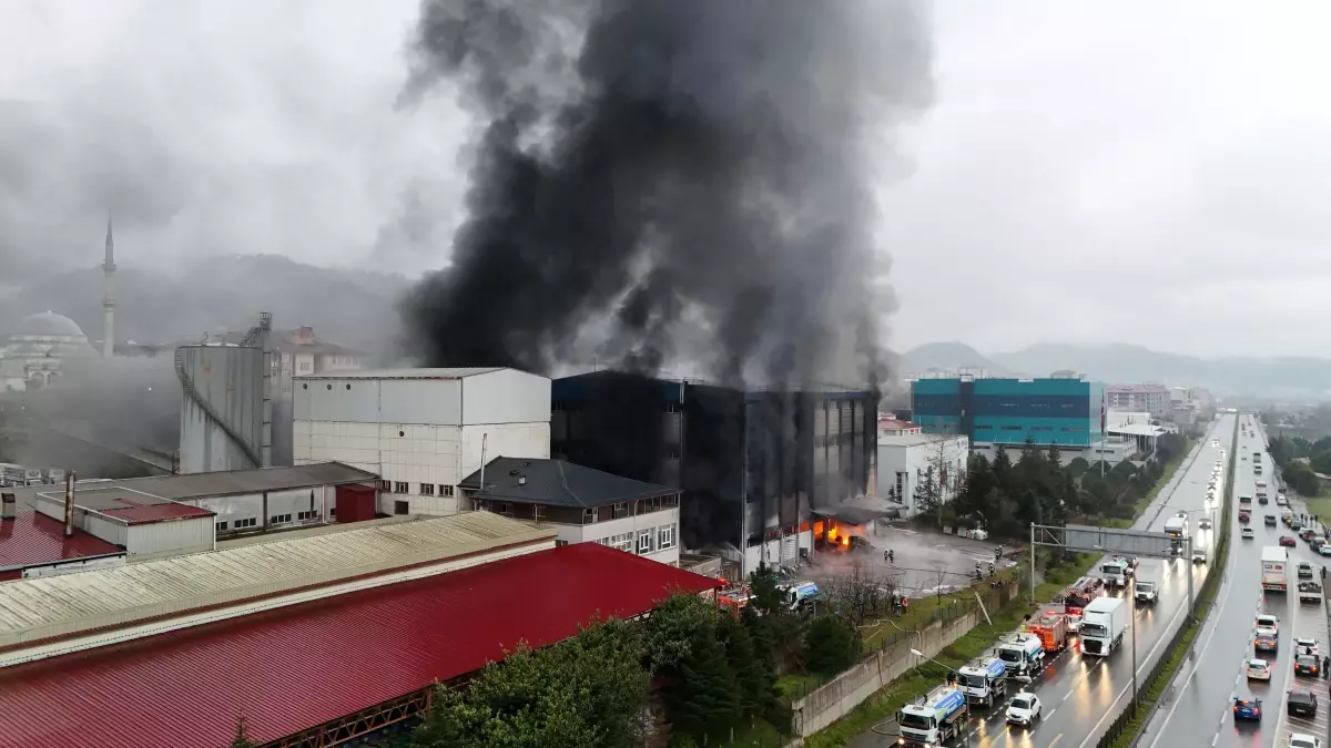 Trabzon\'da Fabrika Yangını: 3 Yaralı