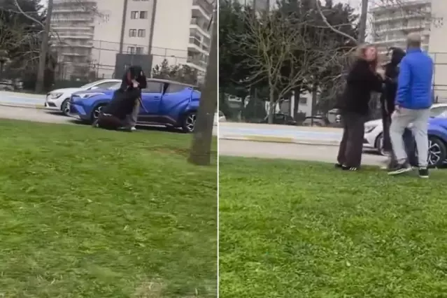 İki kadının kavgasına olay tepki: Ejderha kadınlar sizi