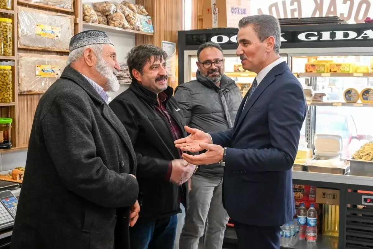 Vali Baruş\'tan Gürcükapı esnafına ziyaret