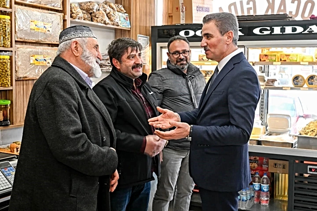 Vali Baruş’tan Gürcükapı esnafına ziyaret