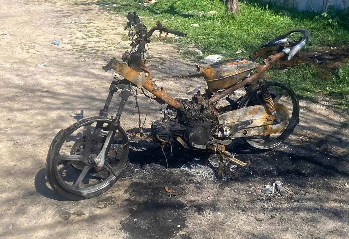 Motosiklet Ceza Yüzünden Ateşe Verildi
