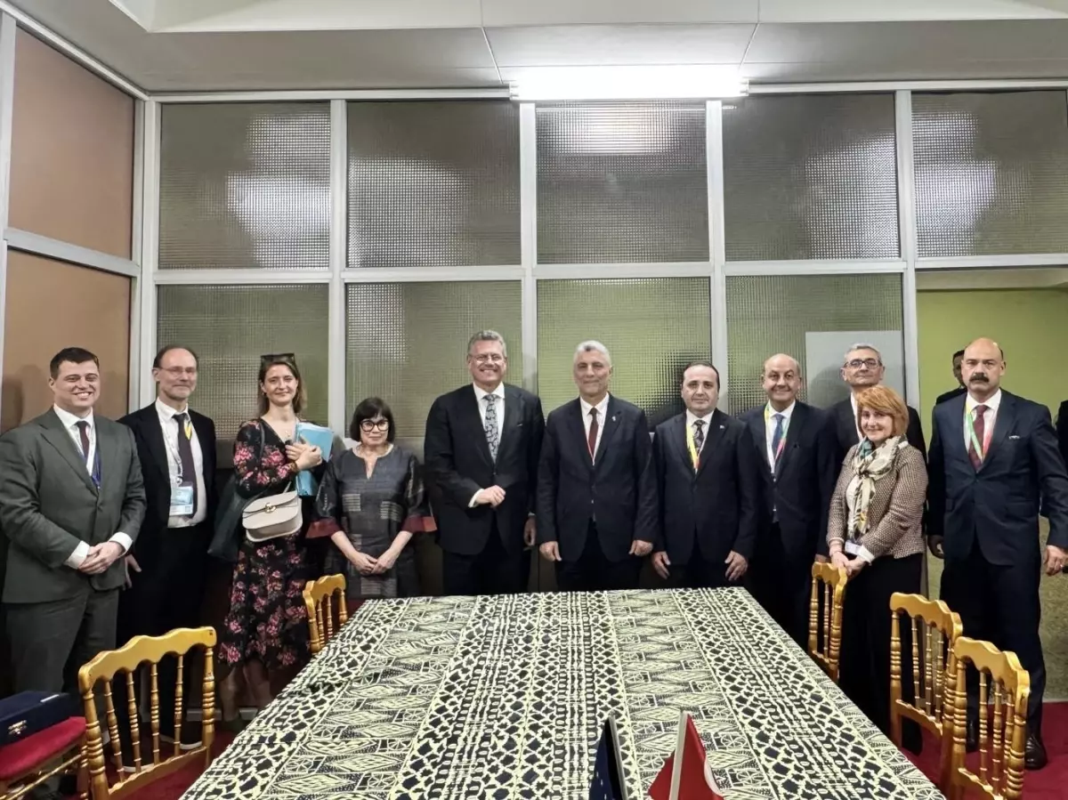 Bakan Bolat, AB Komiseri ile Görüştü