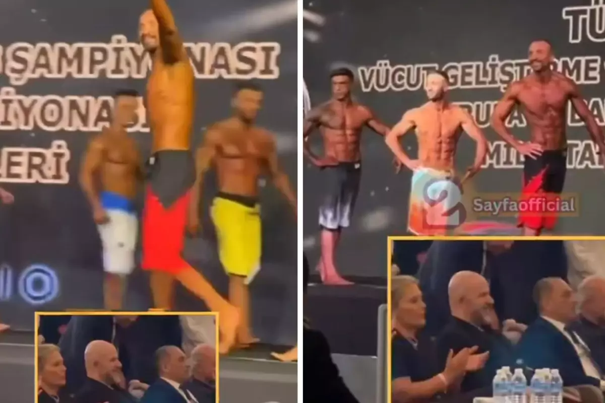 Demet Akalın\'ın "Sen bir eve gel lan" dediği eşi podyuma çıktı 