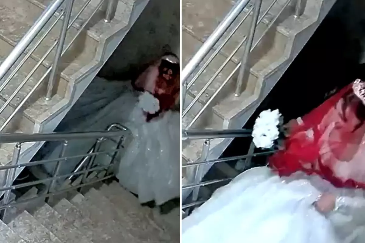 Düğün sonrası evlerinde baş başa kalmak isteyen gelin ve damada soğuk duş