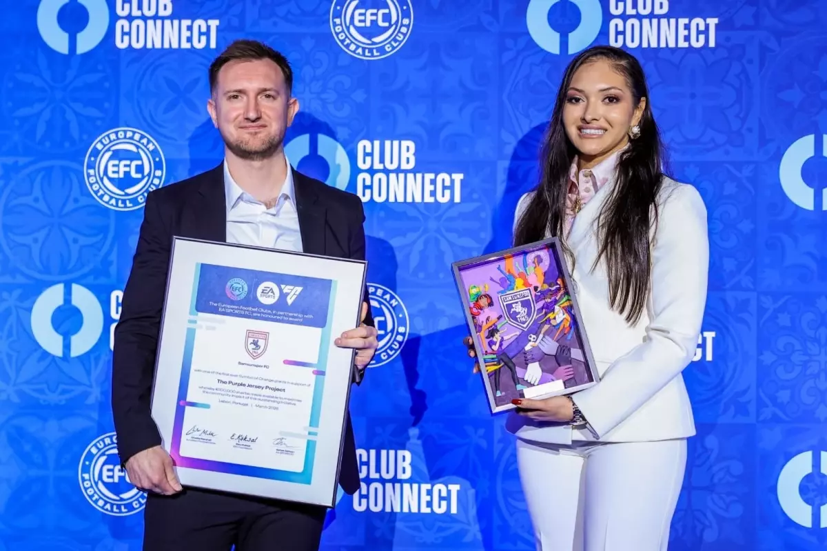 Samsunspor\'a Mor Forma Projesiyle Ödül