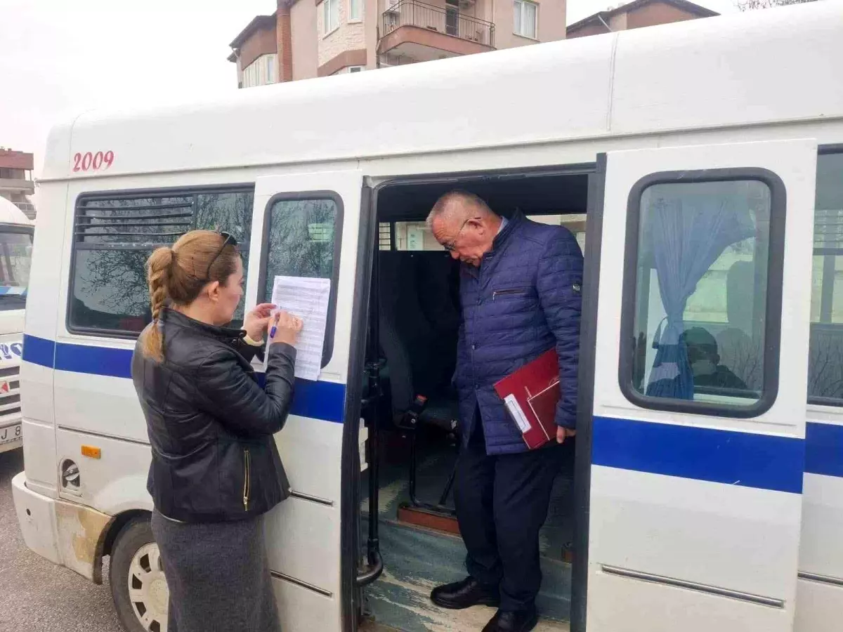 Sarıgöl\'de Öğrenci Servislerine Denetim