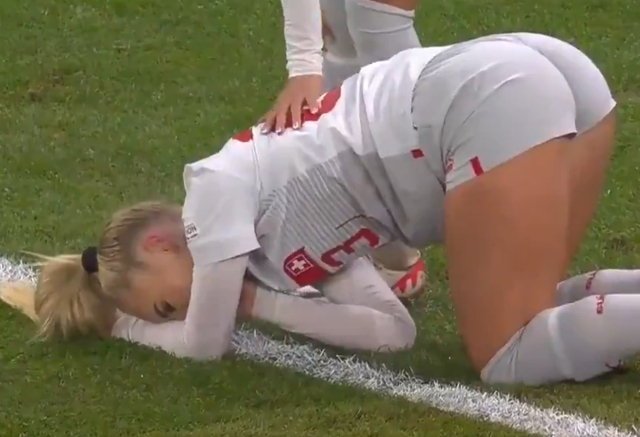 Ünlü kadın futbolcu Alisha Lehmann bu kez korkuttu Ünlü kadın futbolcu Alisha Lehmann bu kez korkuttu