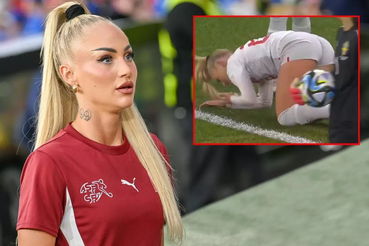 Ünlü kadın futbolcu Alisha Lehmann bu kez korkuttu