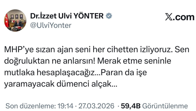 MHP'de İzzet Ulvi Yönter depremi! Genel Başkan Yardımcılığını bıraktı