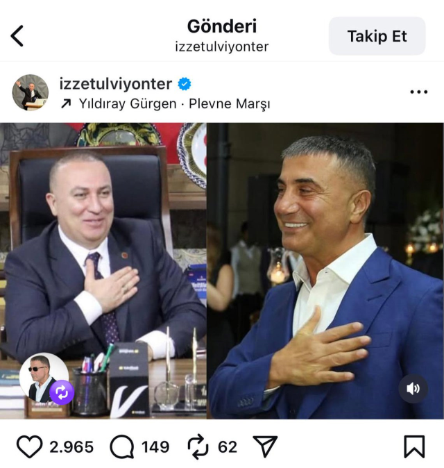 İzzet Ulvi Yönter istifa etti, gözler Sedat Peker'de
