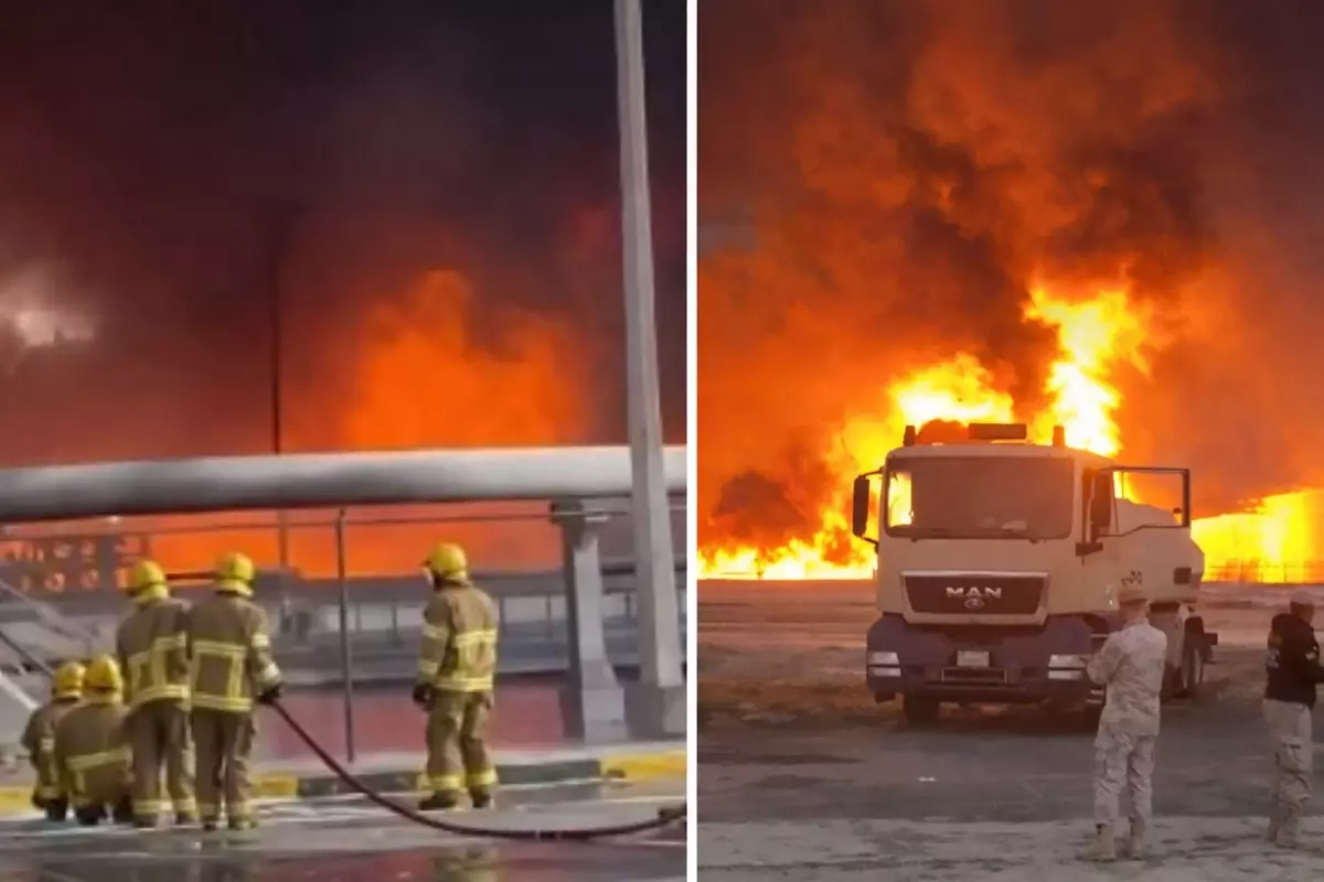 Kuveyt Havalimanı'nda İHA Saldırısı Yangın Çıkardı