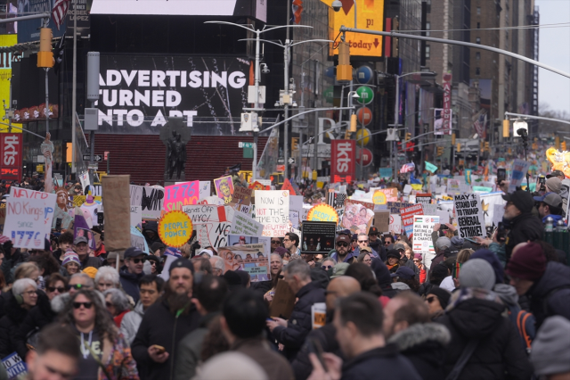 ABD'de milyonlar, Trump'a karşı