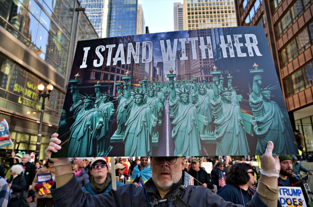 ABD'de milyonlar, Trump'a karşı