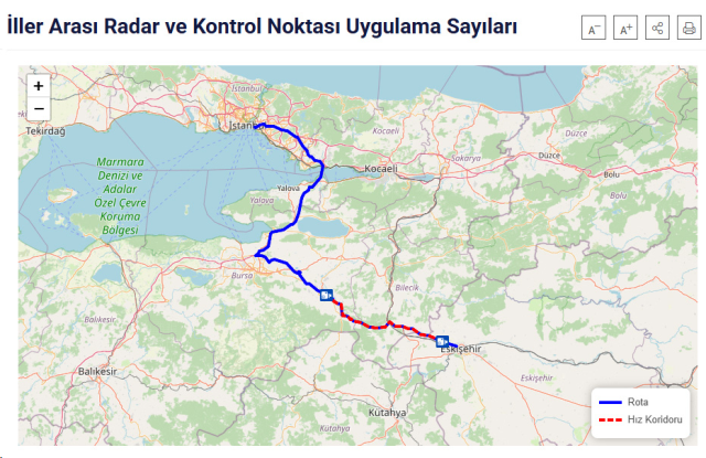 Bakanlık yeni sistemi devreye aldı! Radar noktaları artık haritada görülebilecek
