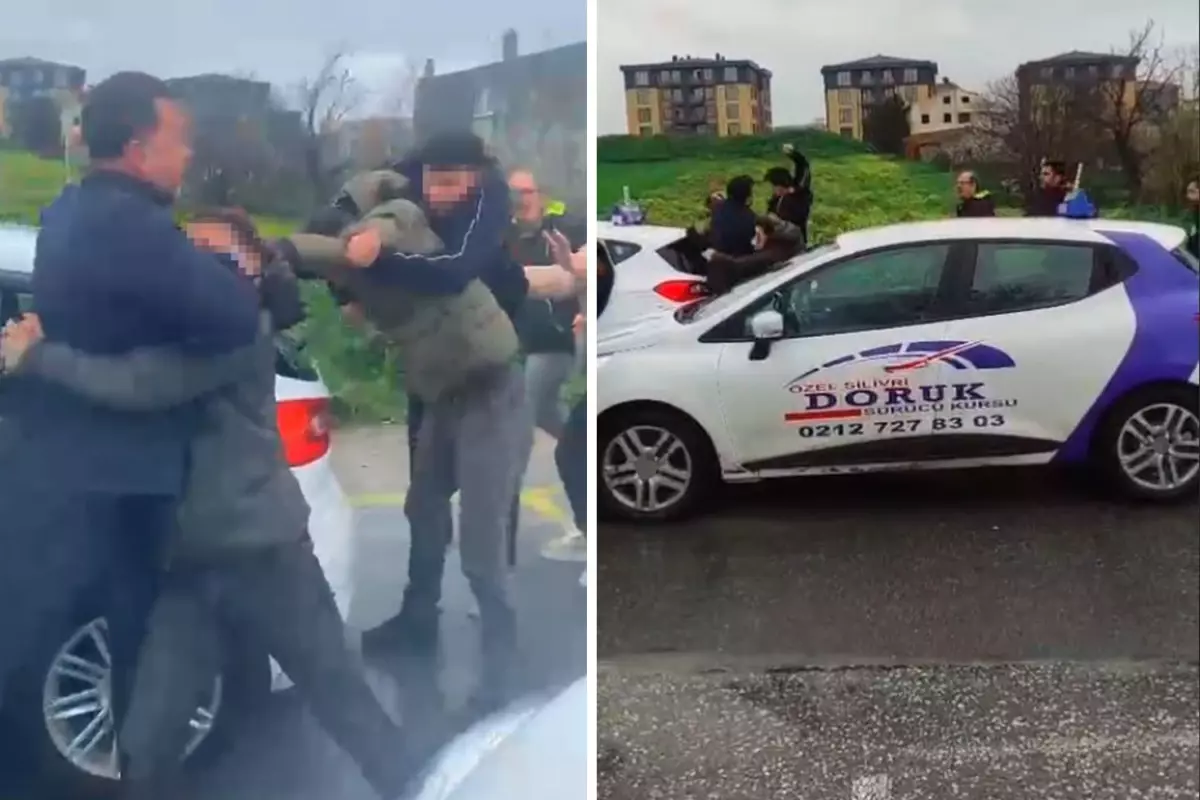 Direksiyon sınavını geçemeyen sürücü, babası ile birlikte eğitmene saldırdı