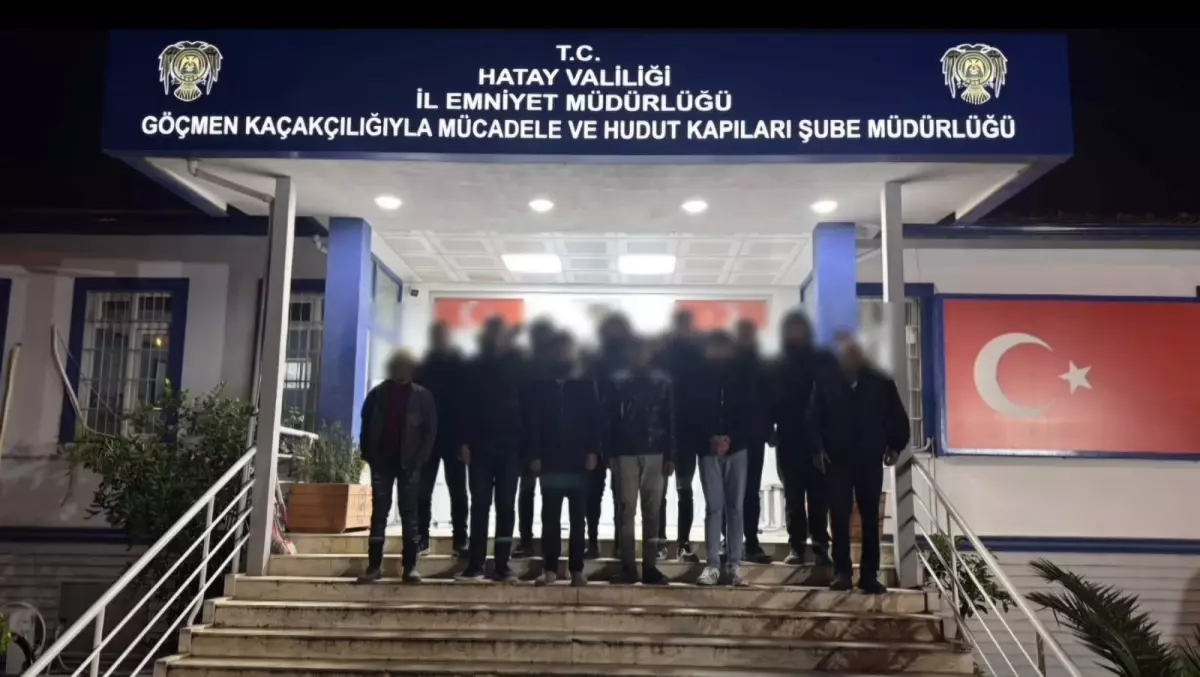 Hatay\'da kaçak göçmen operasyonu: 11 kişi yakalandı, 2 organizatör tutuklandı