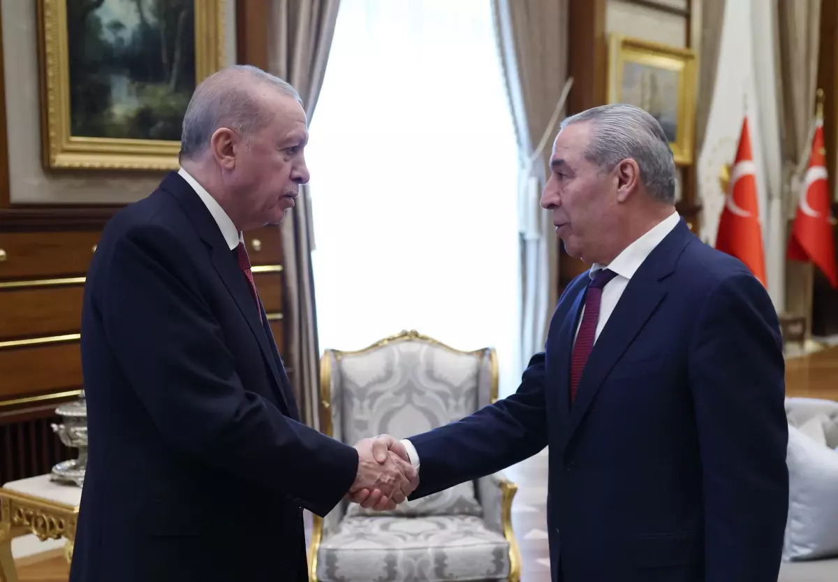 Cumhurbaşkanı Erdoğan, Filistin Devlet Başkan Yardımcısı Hüseyin eş-Şeyh\'i kabul etti