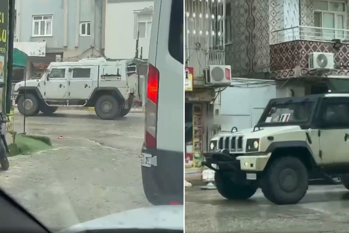 Mardin\'de dikkat çeken hareketlilik! NATO konvoyu böyle görüntülendi