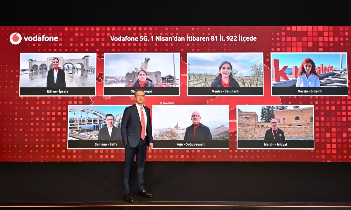 Vodafone\'dan Altyapıya 5 Yılda 100 Milyar TL’yi Aşkın 5G Yatırımı: Vodafone, 1 Nisan\'da 81 İl ve 922 İlçede 5G Sinyalini Aynı Anda Verecek