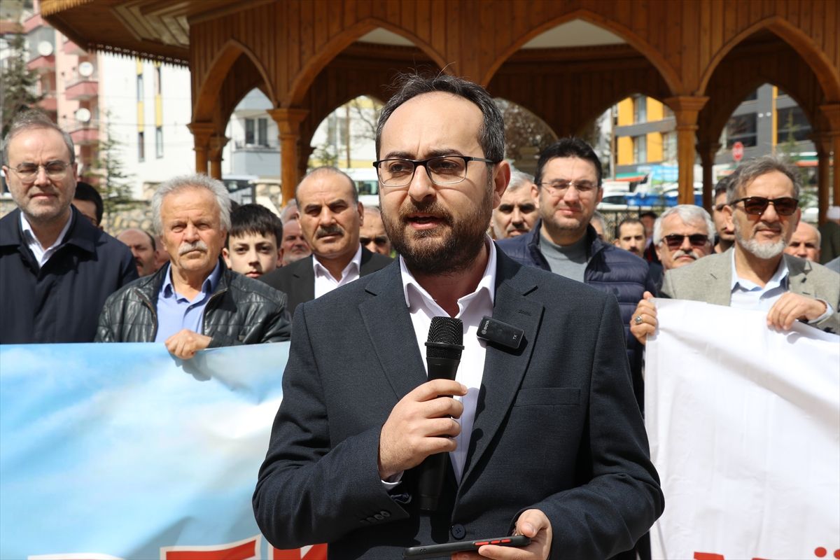 Amasya\'da Mescid-i Aksa\'ya Protesto