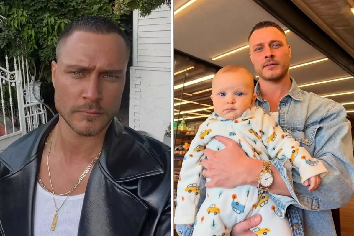 Aynı babası! Burak Çelik\'in oğlu Aslan görenleri şaşırttı