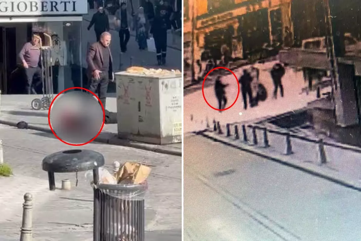 Kuryenin sokak ortasında öldürülme anı kamerada