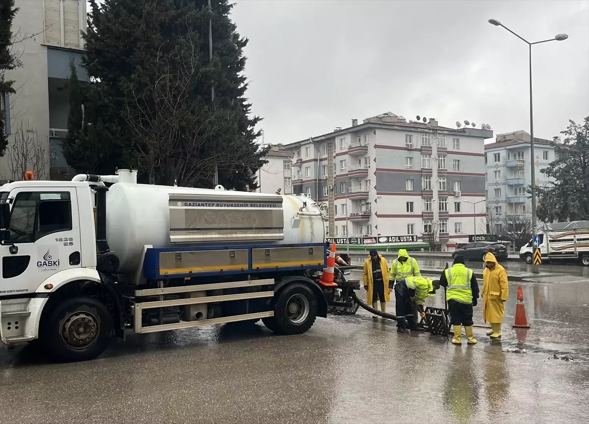 Gaziantep\'te Yağışlara Karşı Tedbirler Alındı