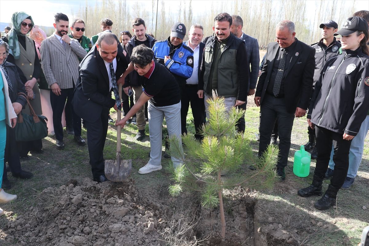 Vali Taşolar, Öğrenciyle Fidan Dikti