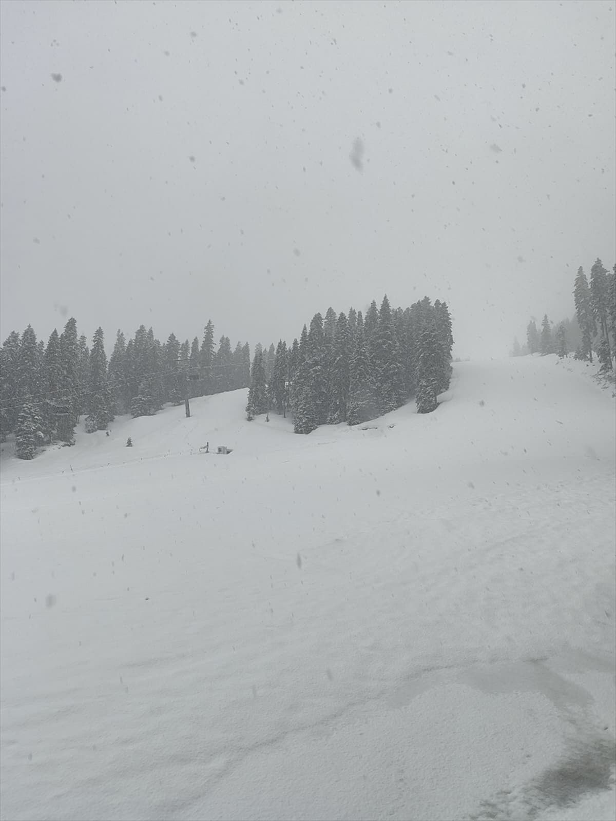 Ilgaz Dağı\'nda Kar Yağışı