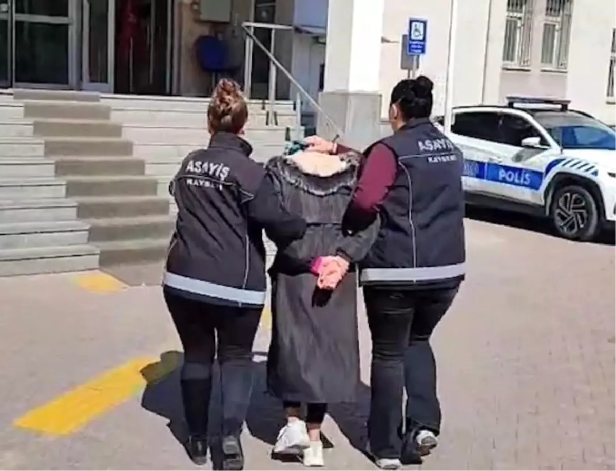 Hırsızlık suçundan aranan kadın Kayseri\'de yakalandı